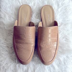 Nude / Beige Loafer Slides / Flats - 7.5